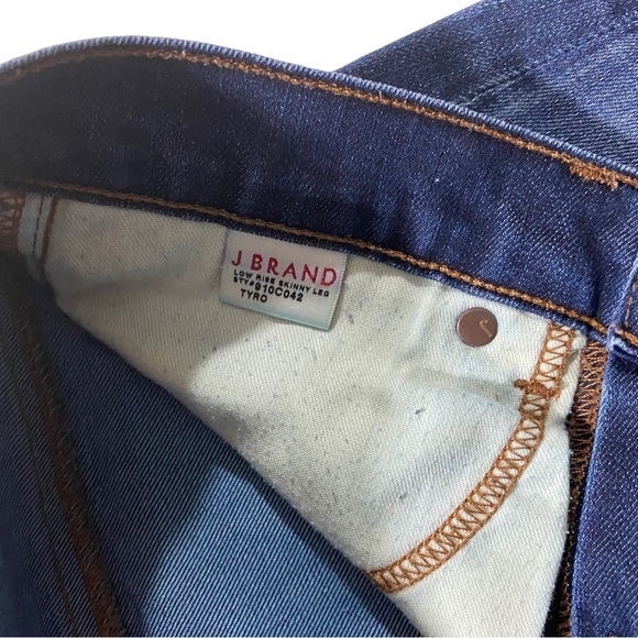 J. Brand Tyro Low-Rise Skinny Women Medium Wash Denim Blue Jeans 25 x28 Stretch - Picture 2 of 13